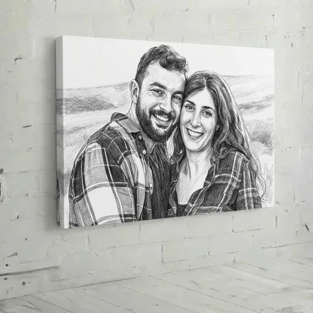 Couple Portrait Work of Art - TurnMe.co