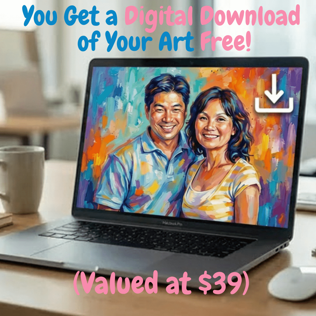 Couple Portrait Work of Art - TurnMe.co